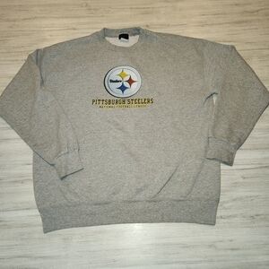 Vintage NFL Pittsburgh Steelers Adult Sweatshirt Gray Size XL L2